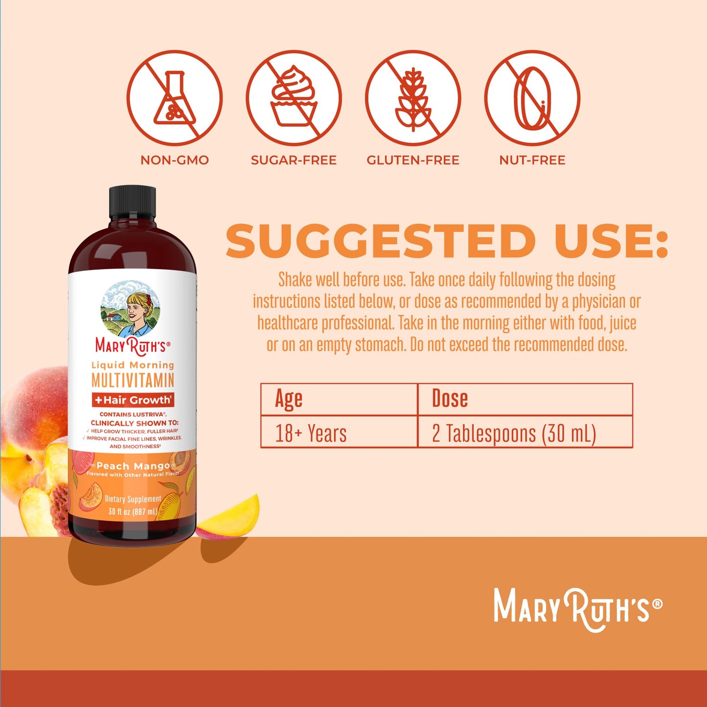 MaryRuth’s Líquido Premium Crecimiento Capilar